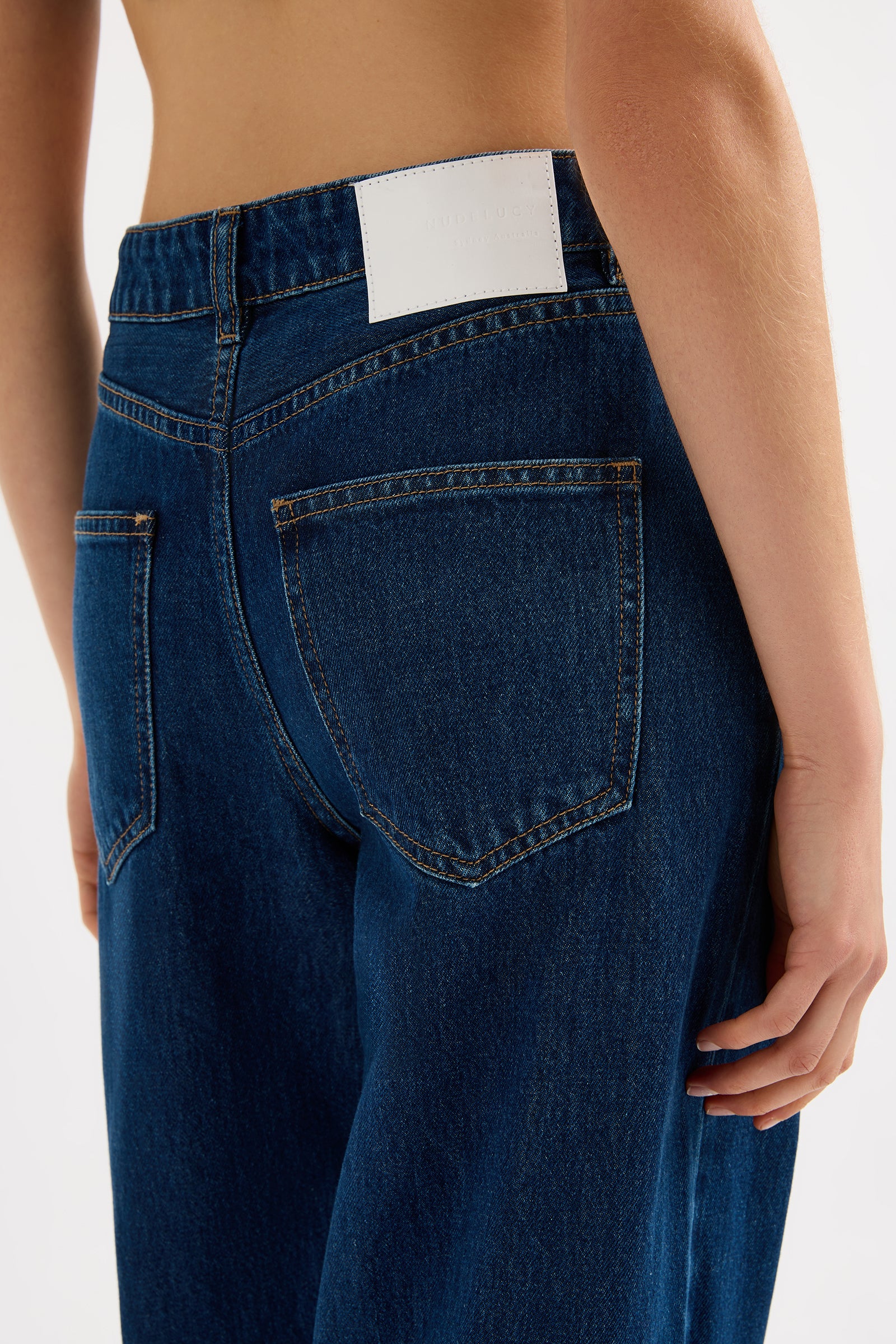 Organic Baggy Jean Force Blue 