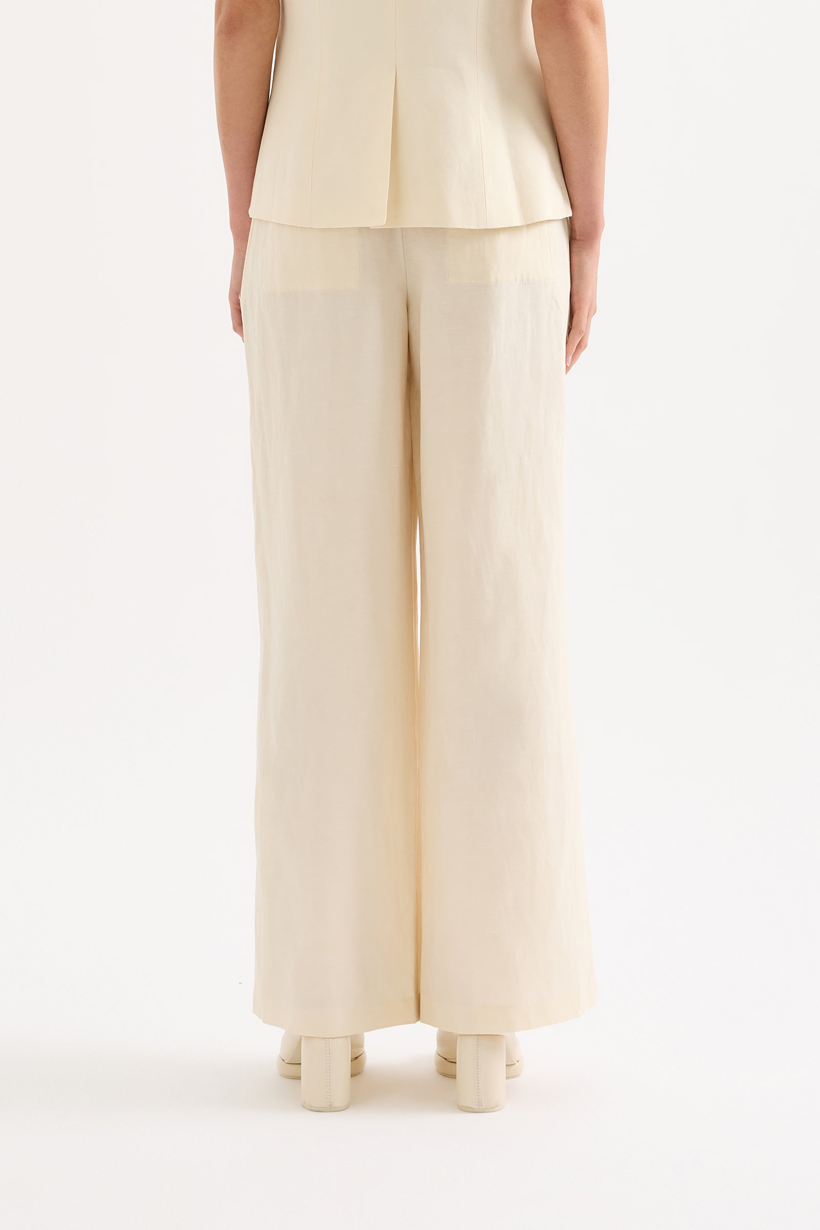 Salma Tailored Pant Buttermilk 