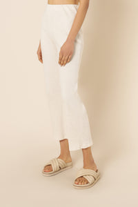 Nude Lucy nude ribbed lounge culotte cream marle pants