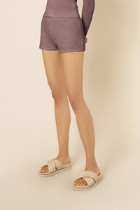 Nude Lucy Lounge Rib Short in Soot