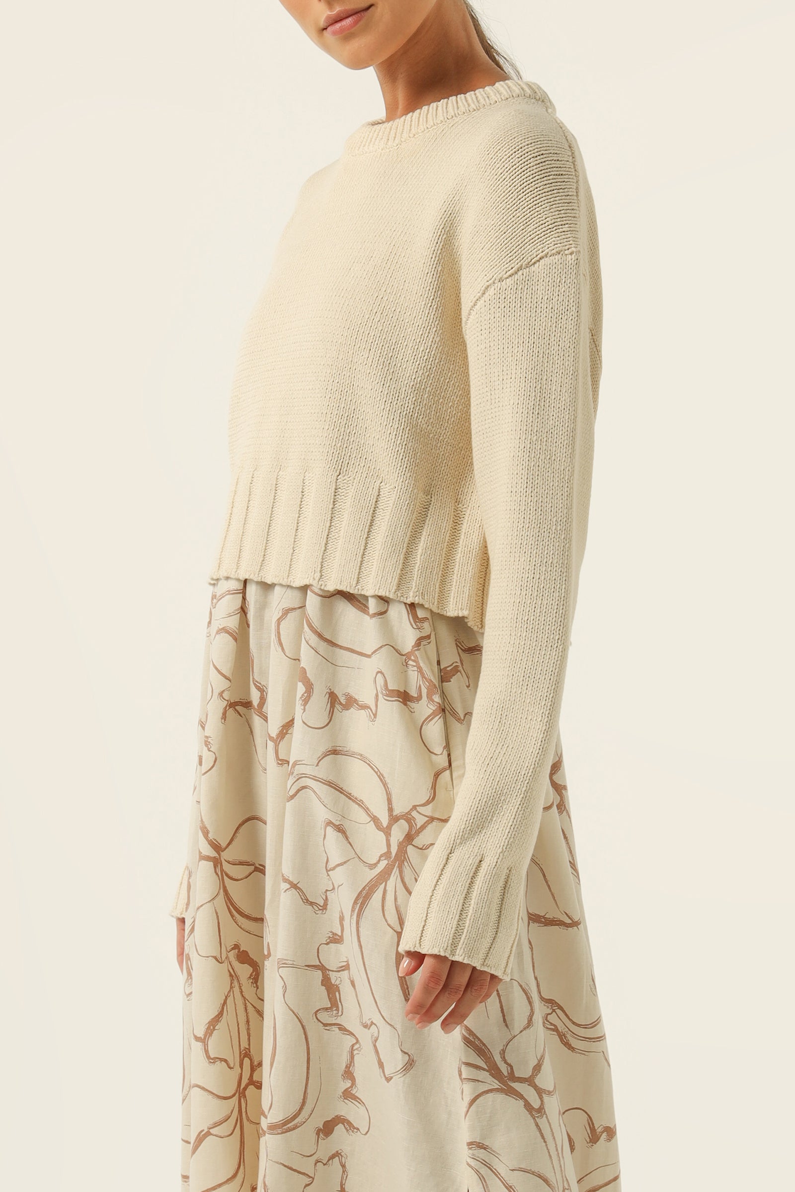 Nude Lucy Rory Knit Jumper In Nutmeg 