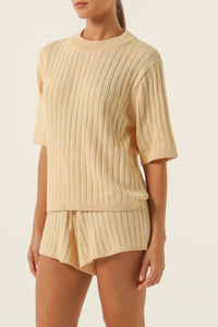 Nude Lucy Kimia Knit Top in Banana