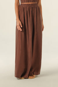 Maxi skirt Naked Wardrobe Brown size XL International in Viscose