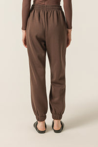 Nude Lucy Carter Curated Trackpant In a Deep Brown Bark Colour 