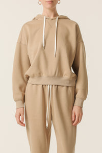 Nude Lucy Carter Classic Hoodie In a Beige Sepia Colour