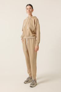 Nude Lucy Carter Classic Hoodie In a Beige Sepia Colour