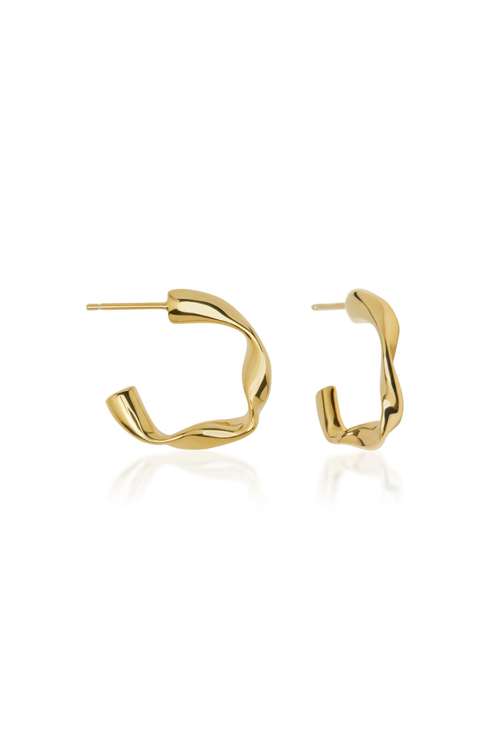 Nude Lucy Amalfi Hoops In Gold 