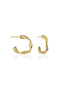 Nude Lucy Amalfi Hoops in Gold