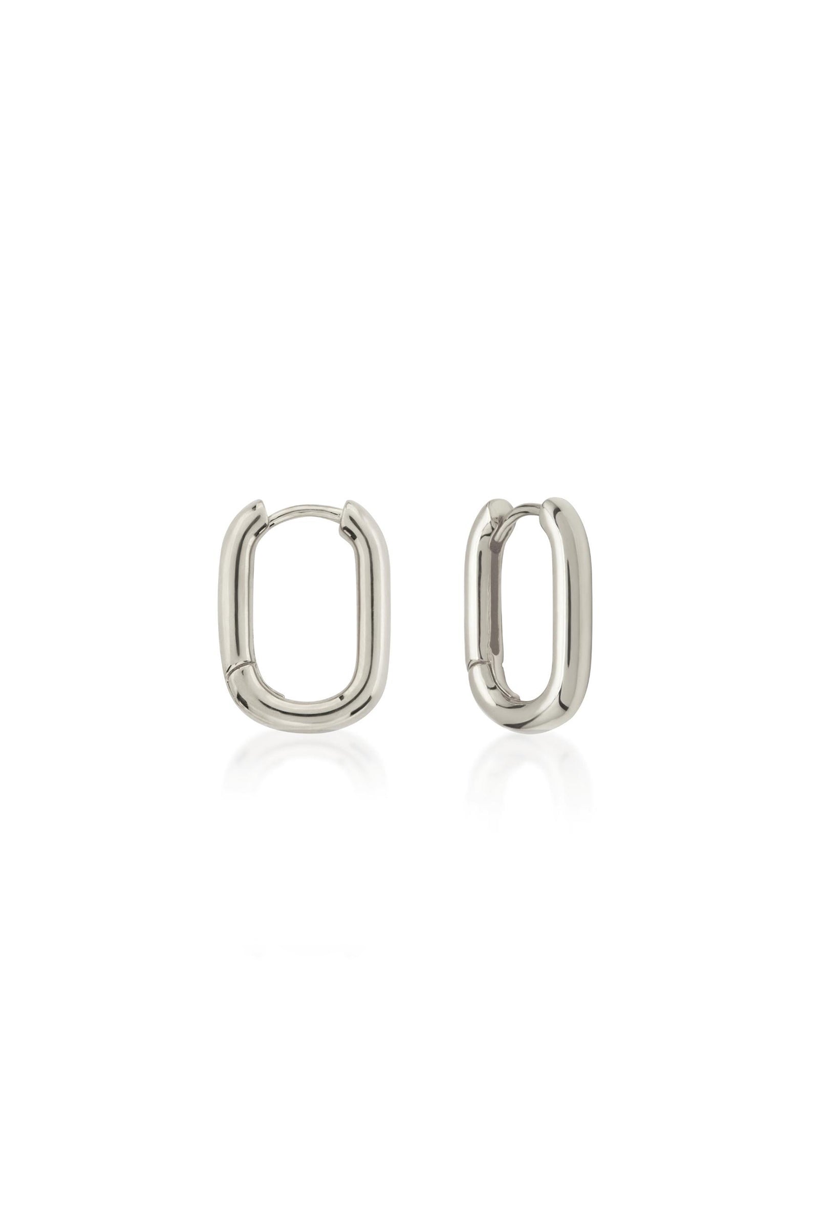 Nude Lucy Amsterdam Hoops In Silver 