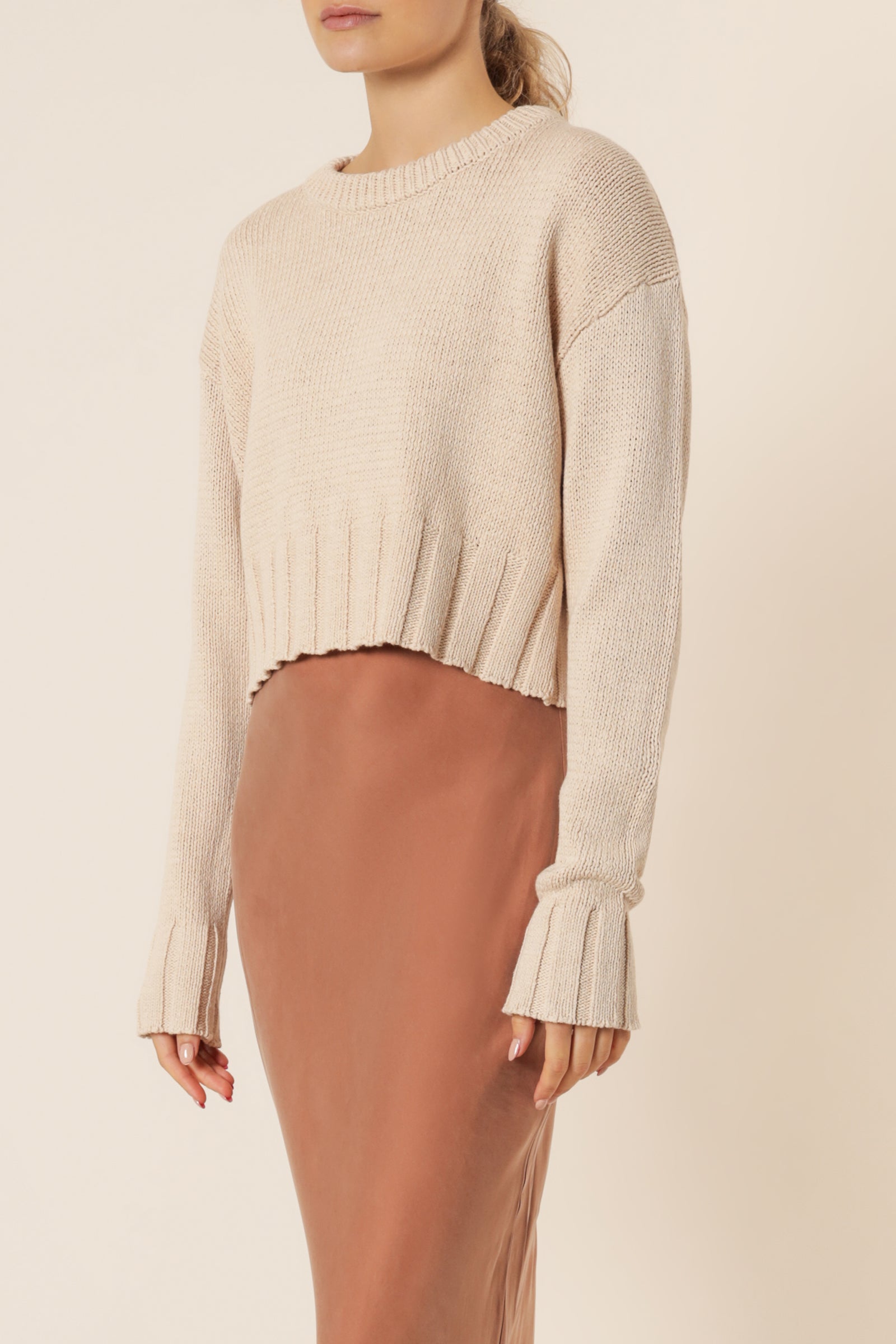 Nude Lucy Rory Knit Jumper Almond Knits 