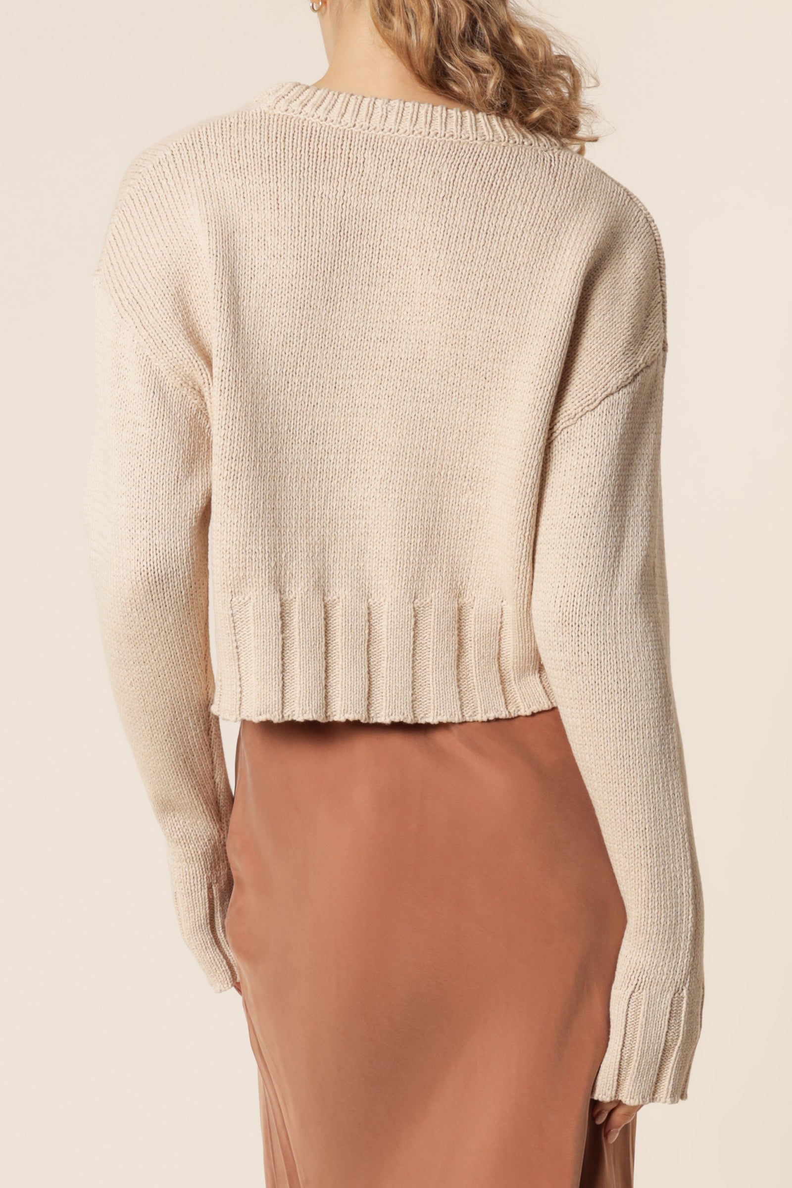 Nude Lucy Rory Knit Jumper Almond Knits 