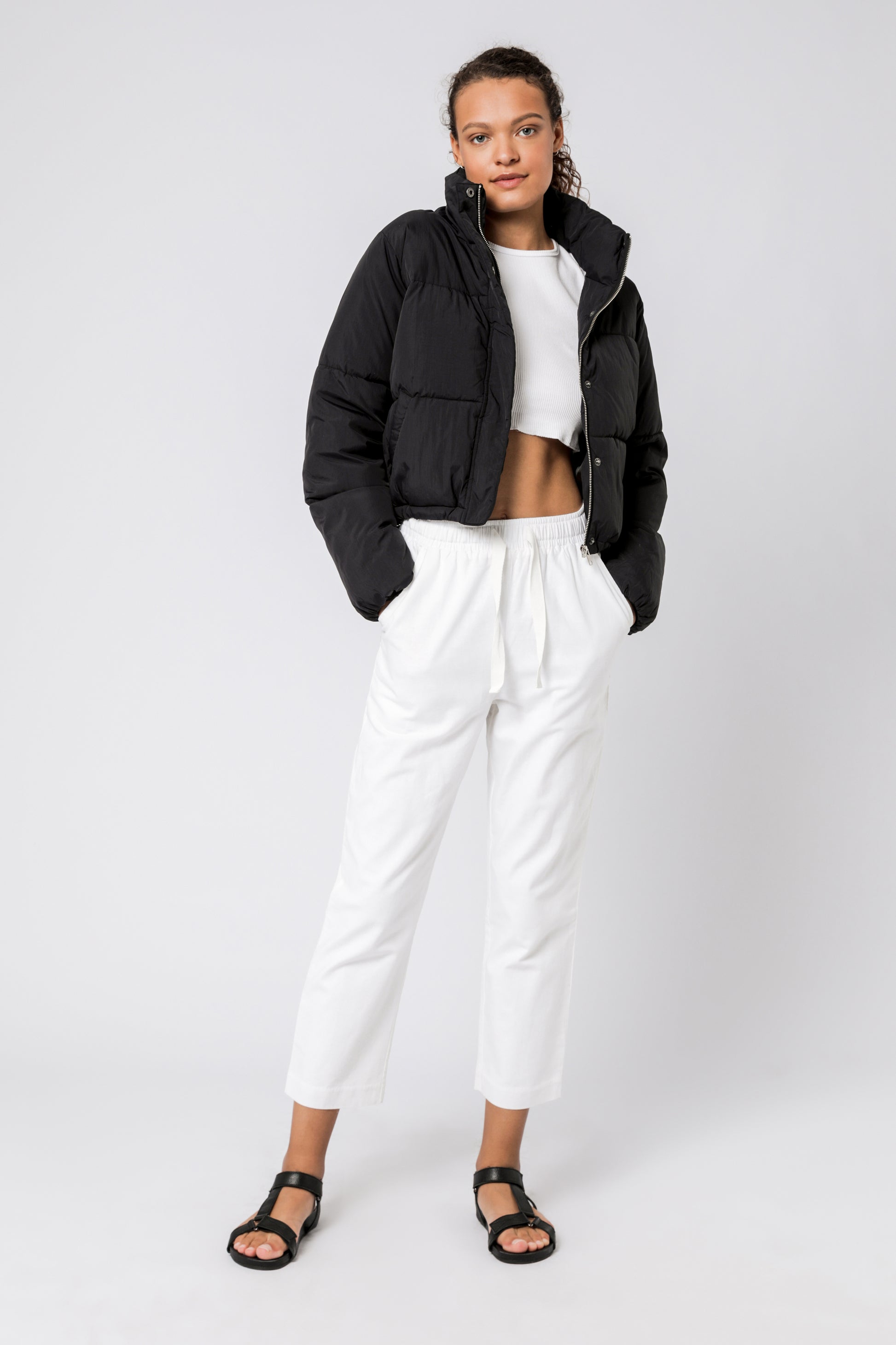 Nude Lucy Topher Puffer Jacket Black Jackets 