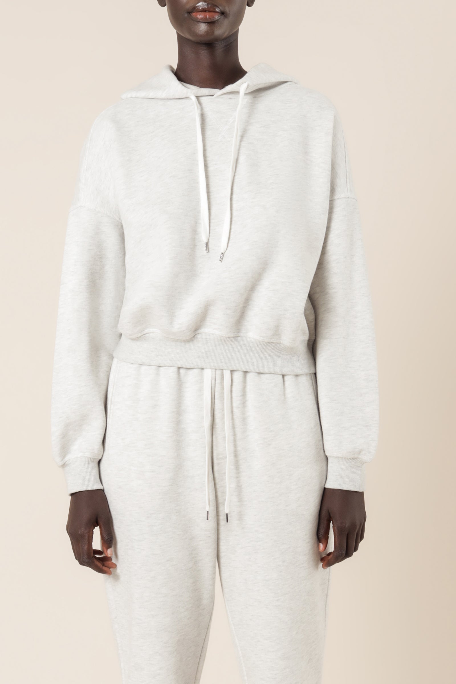 Nude Lucy Carter Classic Hoodie Snow Marle Sweats 