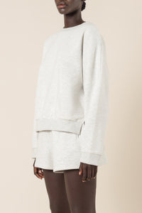 Nude Lucy carter classic oversized sweat snow marle sweats