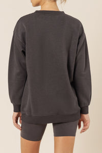 Nude Lucy carter classic boyfriend sweat coal top, sweats