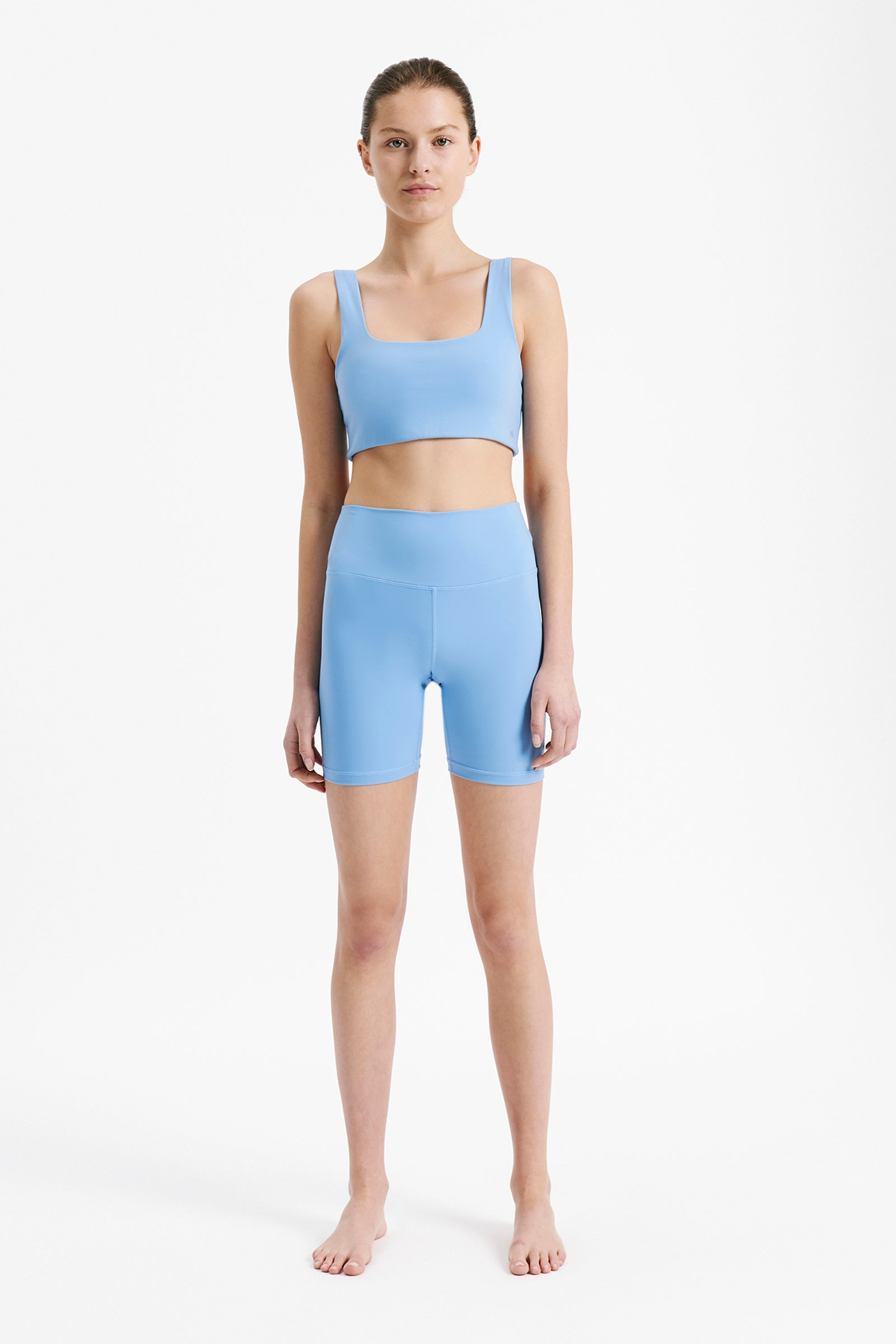 Nude Lucy Nude Active Square Neck Crop Deep In Blue 
