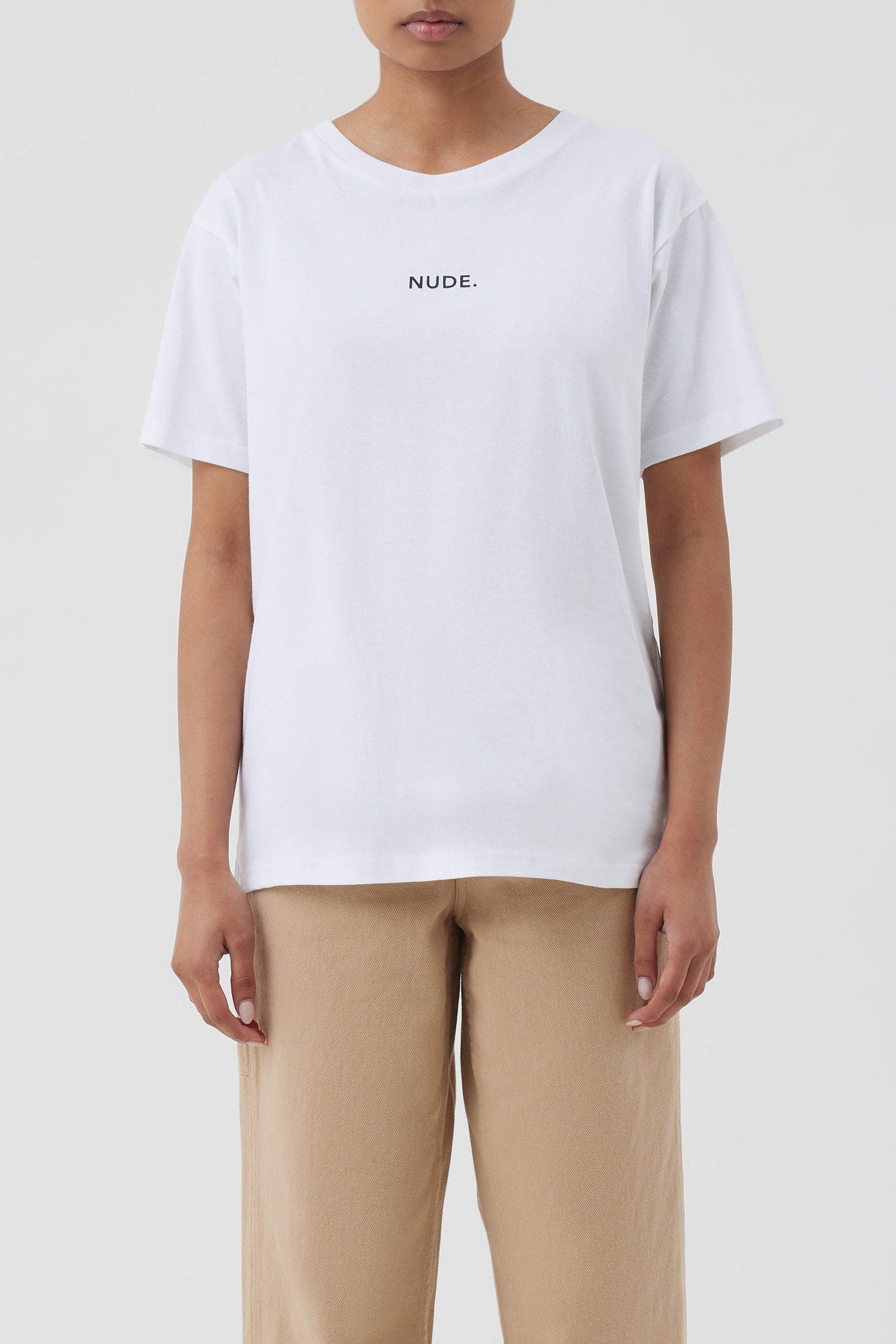 Nude Lucy Nude Tee In White 