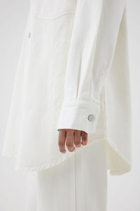 Nude Lucy Noa Denim Jacket In A White Salt Colour