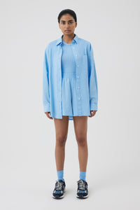Nude Lucy Naya Washed Cotton Shirt In a Blue Horizon Colour