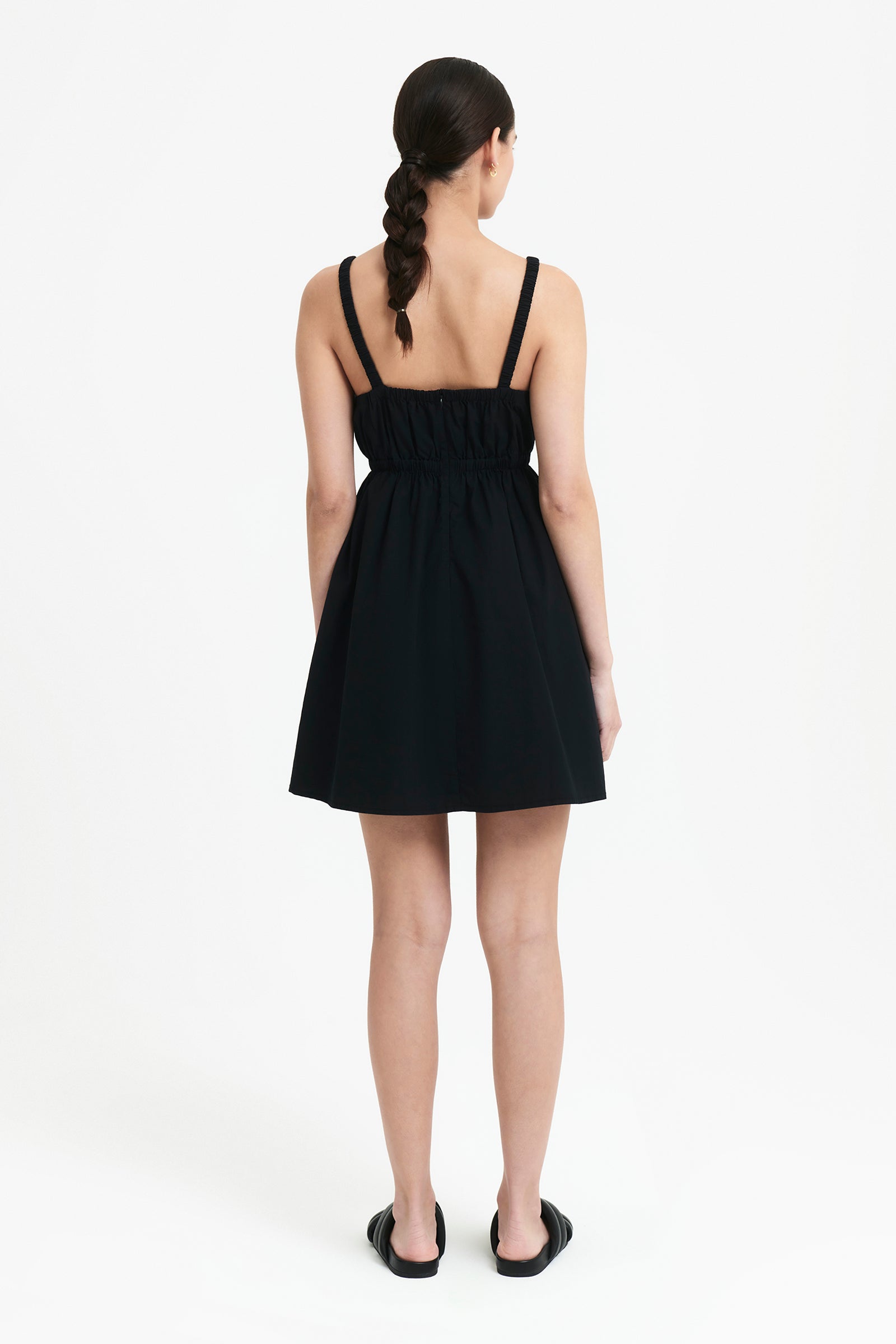 Nude Lucy Iman Mini Dress In Black 