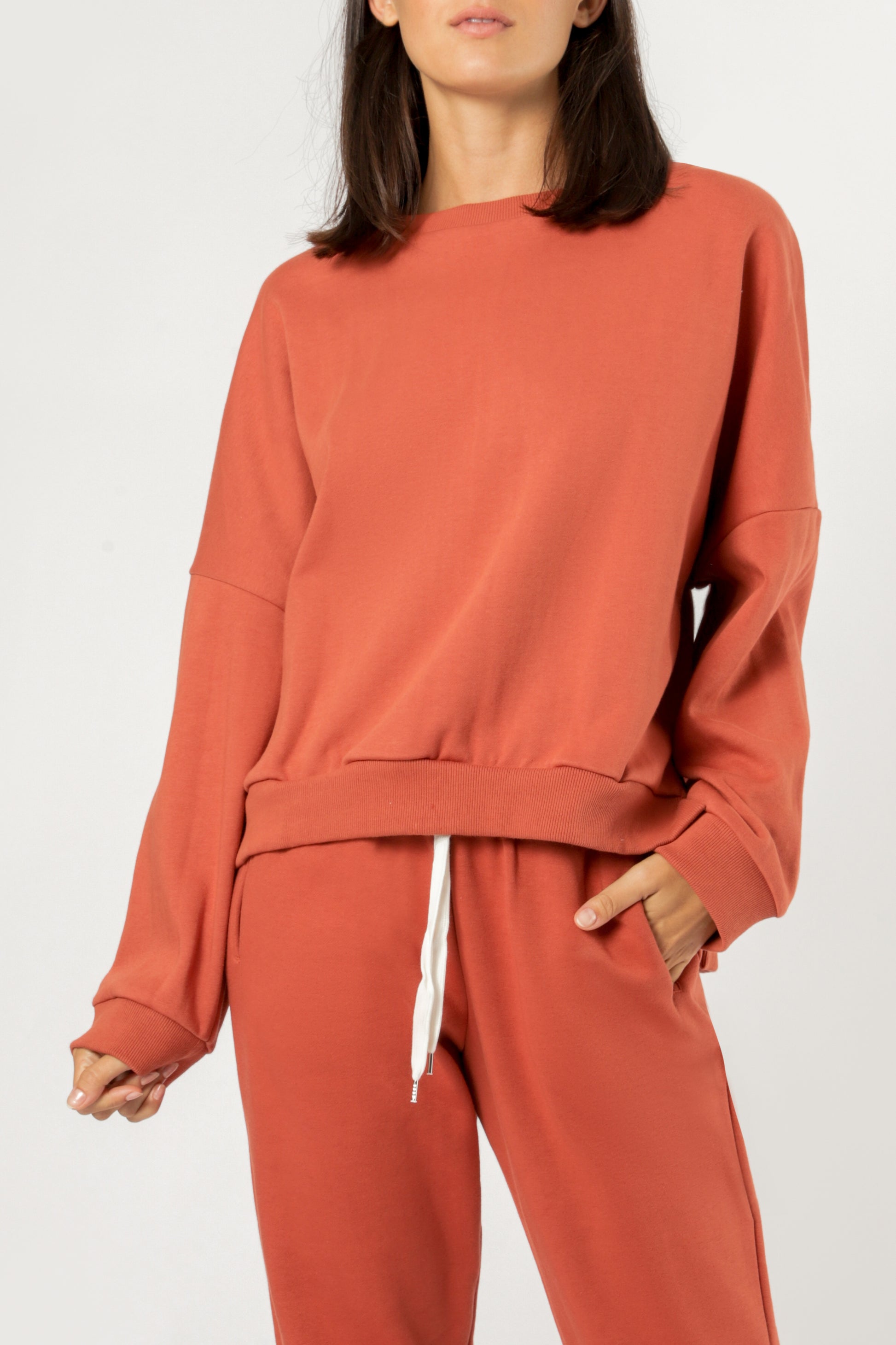 Nude Lucy Carter Classic Oversized Sweat Auburn Sweats 