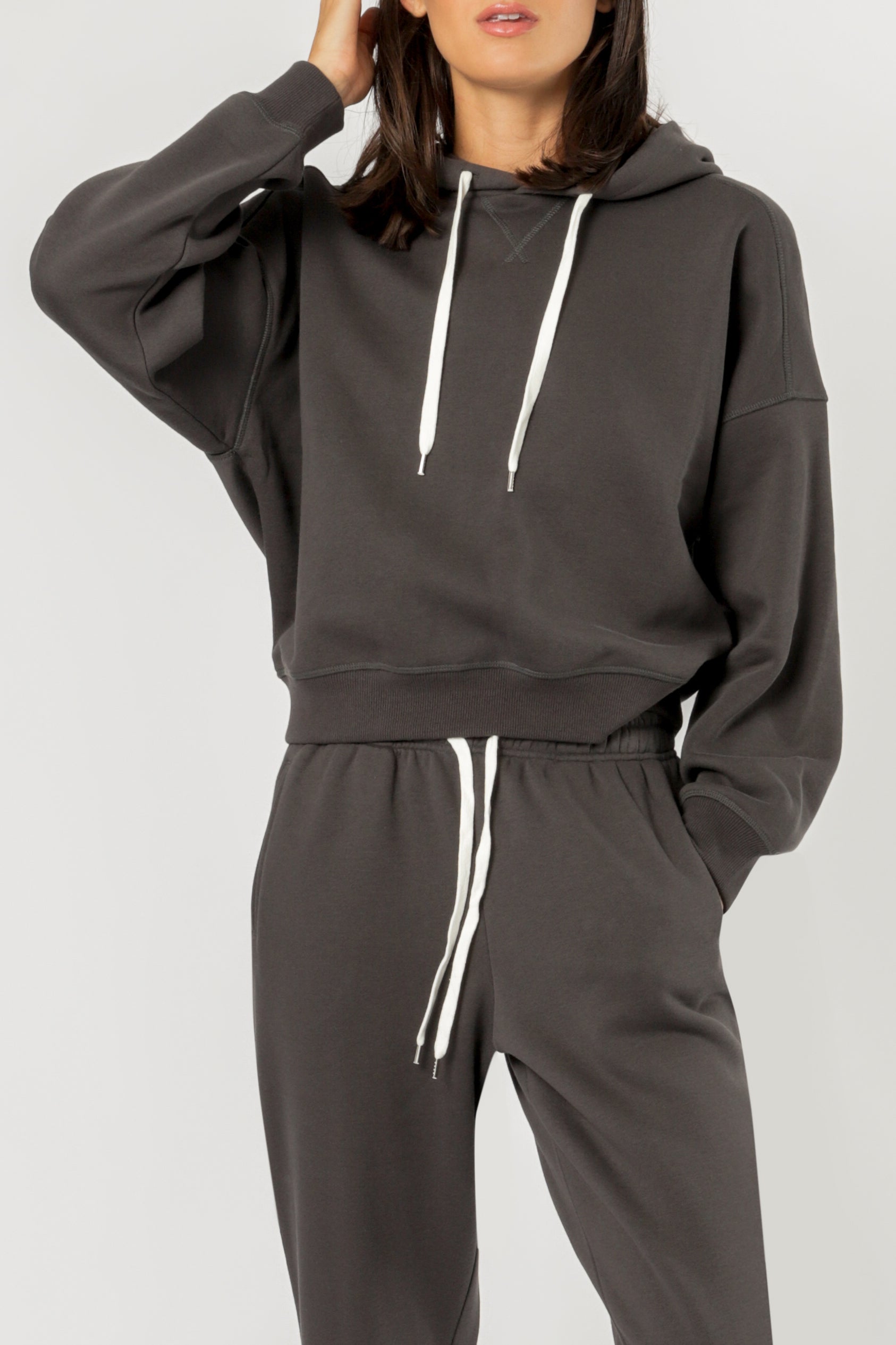 Nude Lucy Carter Classic Hoodie Washed Black Sweats 