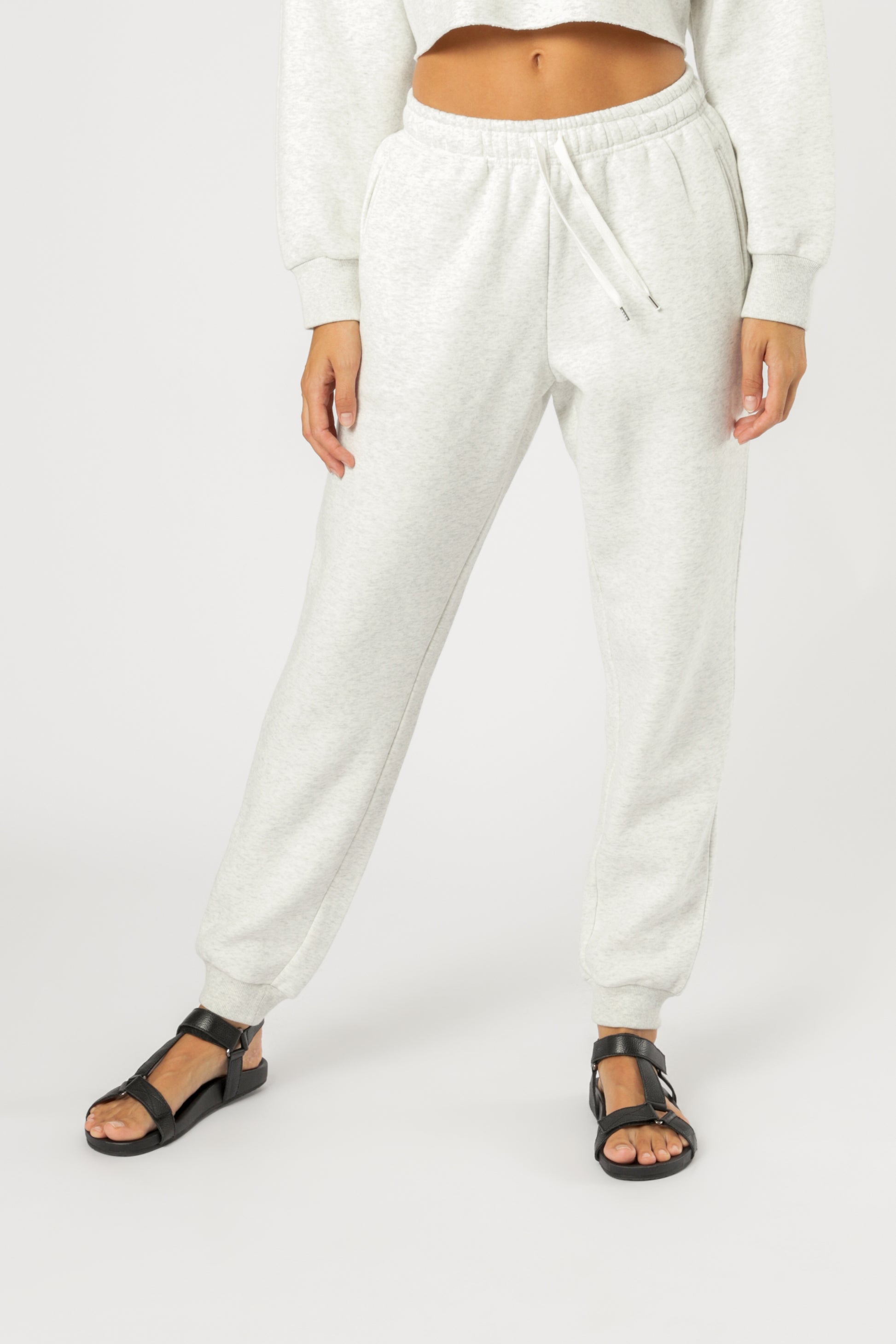 Nude Lucy Carter Classic Trackpant Snow Marle Pants 