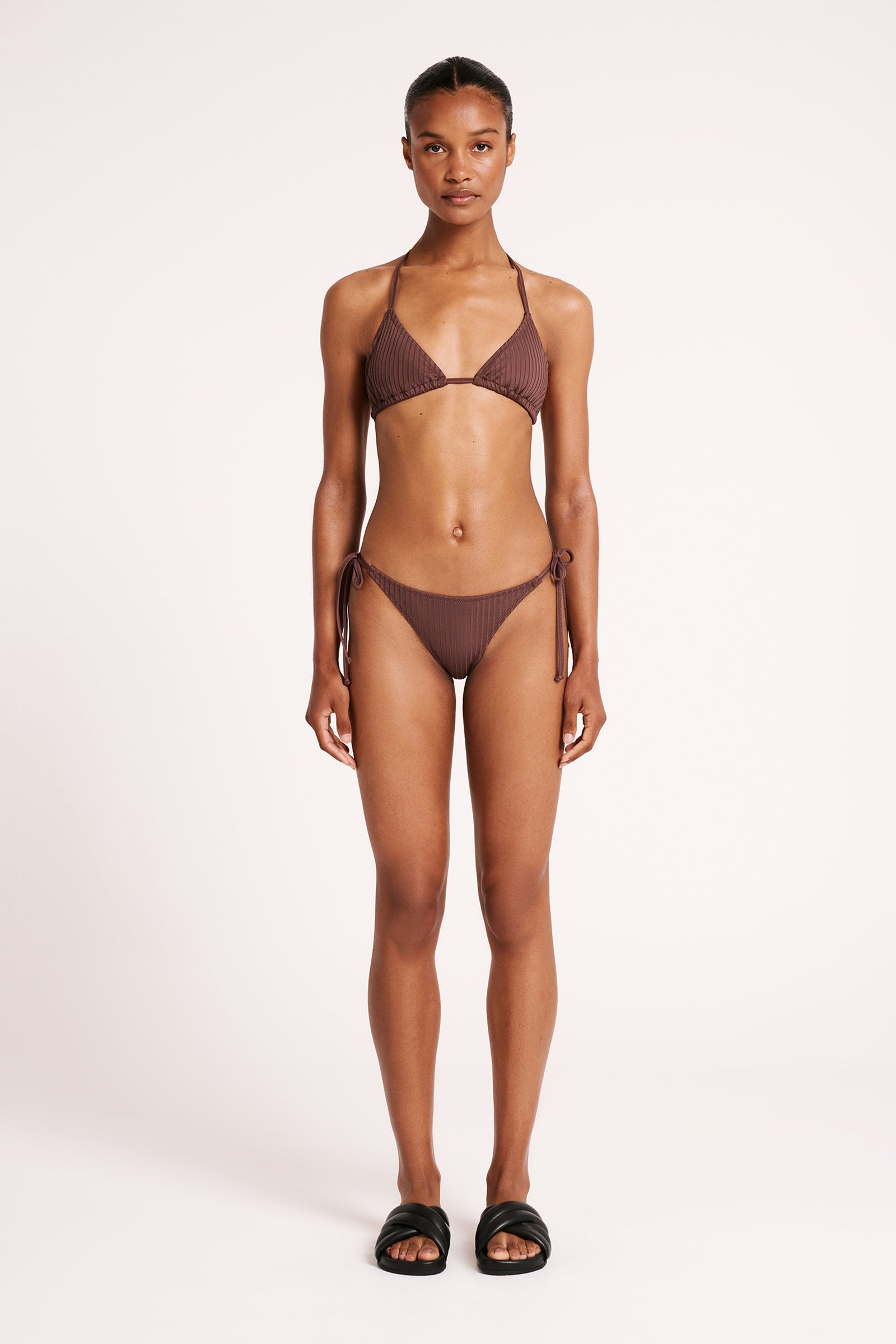 Shop Classic String Bikini Brief in Espresso Nude Lucy