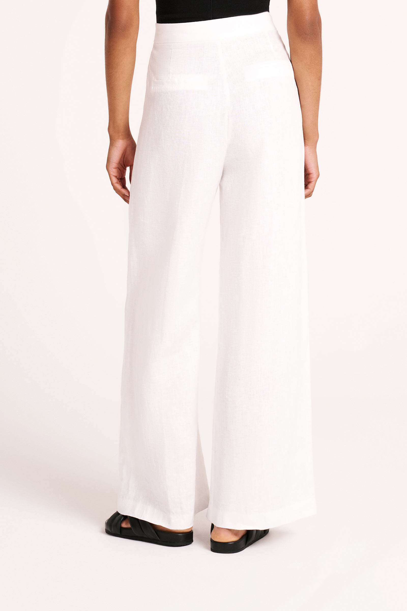 Shop Thilda Linen Pant in White | Nude Lucy